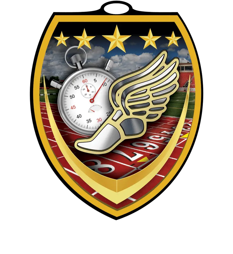 Track Shield Medal – Vibraprint Series 1