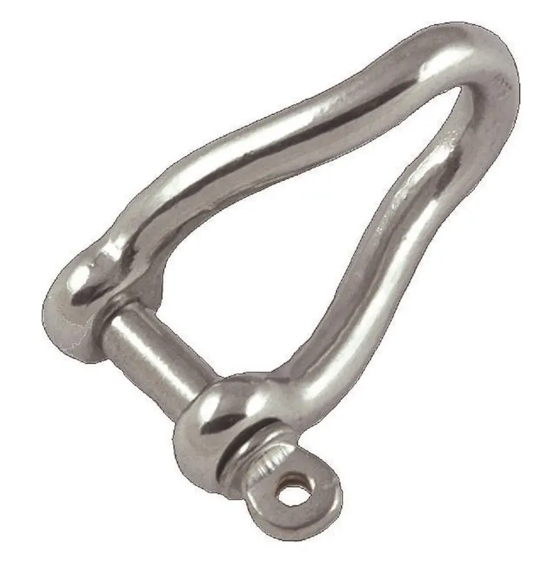 Twisted Stainless Steel D-Shackles For Marine Use 1