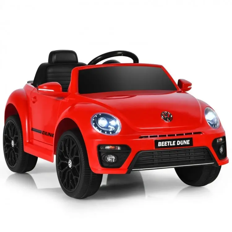 Volkswagen Beetle-Themed 12V Ride-On Car With Remote Operation For Children 1