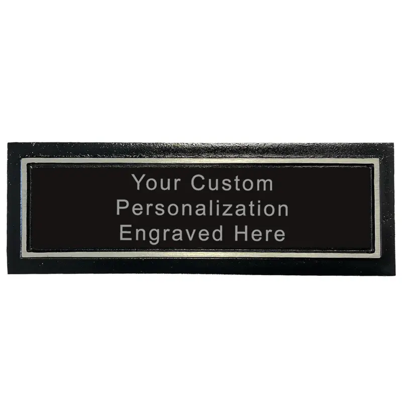 Weather-Resistant Silver Bench Plaque For Outdoor Use 1