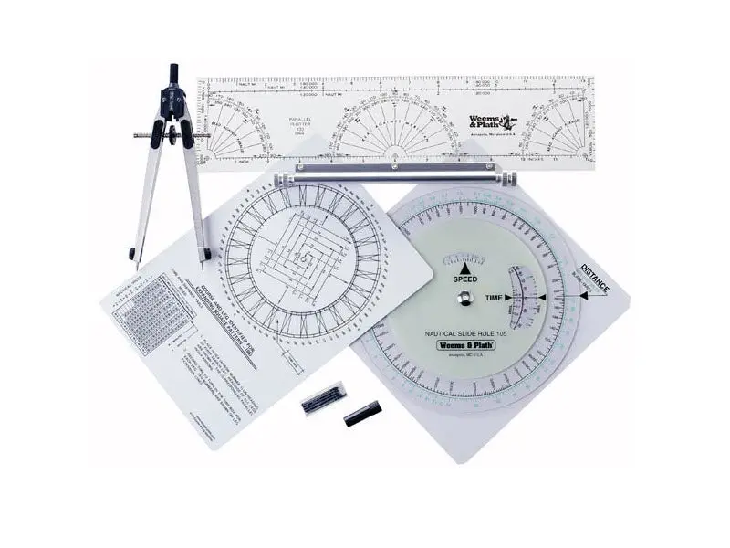 Weems & Plath Coast Guard Navigation Kit – Certified Marine Charting Bundle 1