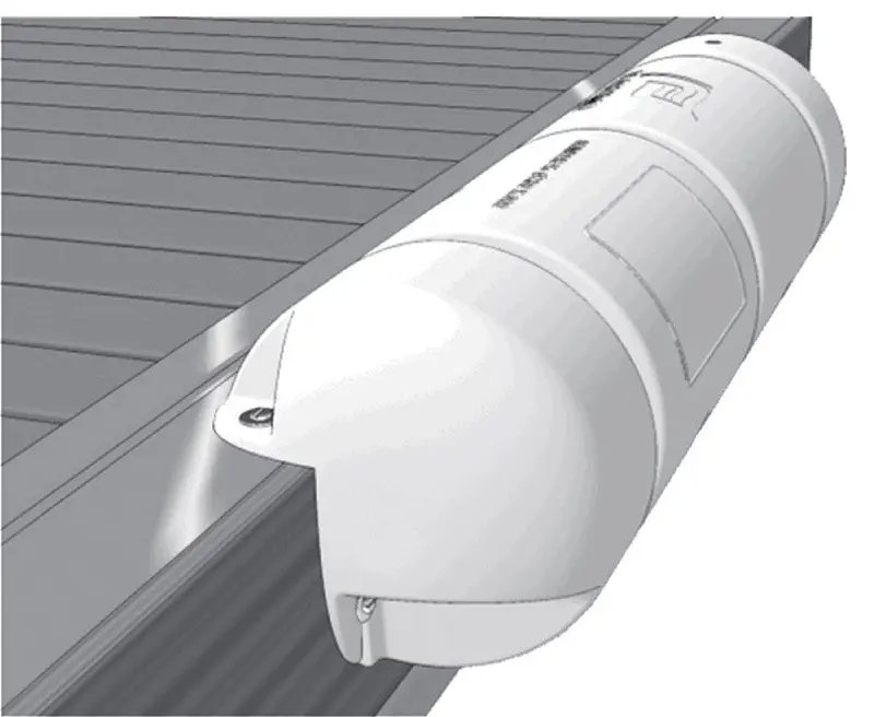 White 3/4-Inch Dock Fender — 90 × 25 Cm Bumper 1