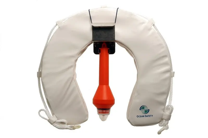 White Horseshoe Buoy Set – Solas-Compliant Lifesaving Equipment 1