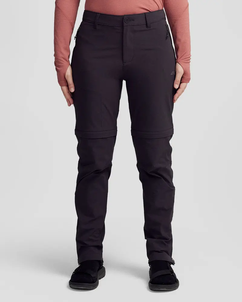 Women'S Ridge Convertible Hiking Pants – Black Stingray 1