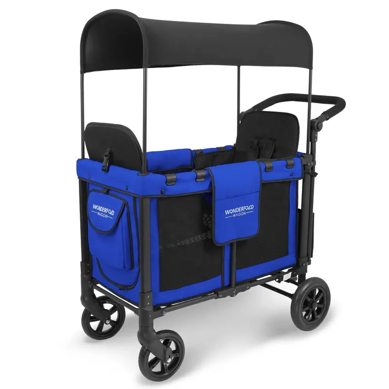 Wonderfold W2 2-Seater Stroller Wagon – Royal Blue (Backordered) 1