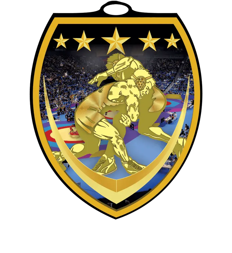 Wrestling Shield Medal – Vibraprint Edition 1