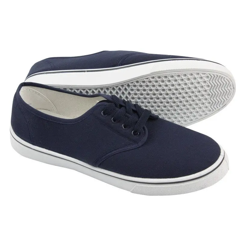 Yachtmaster Lace-Up Canvas Deck Shoe – Nautical Footwear 1