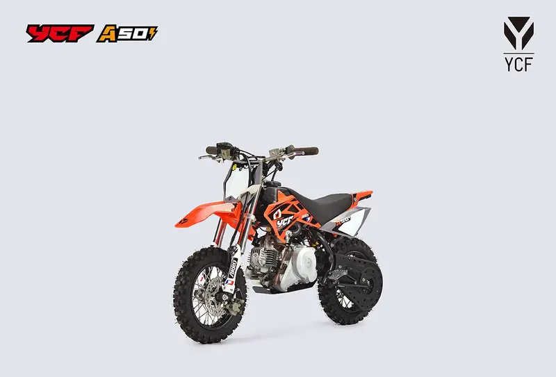 Ycf 50Ae Gas-Powered Youth Dirt Bike – 50Cc Engine, Yellow Finish 1