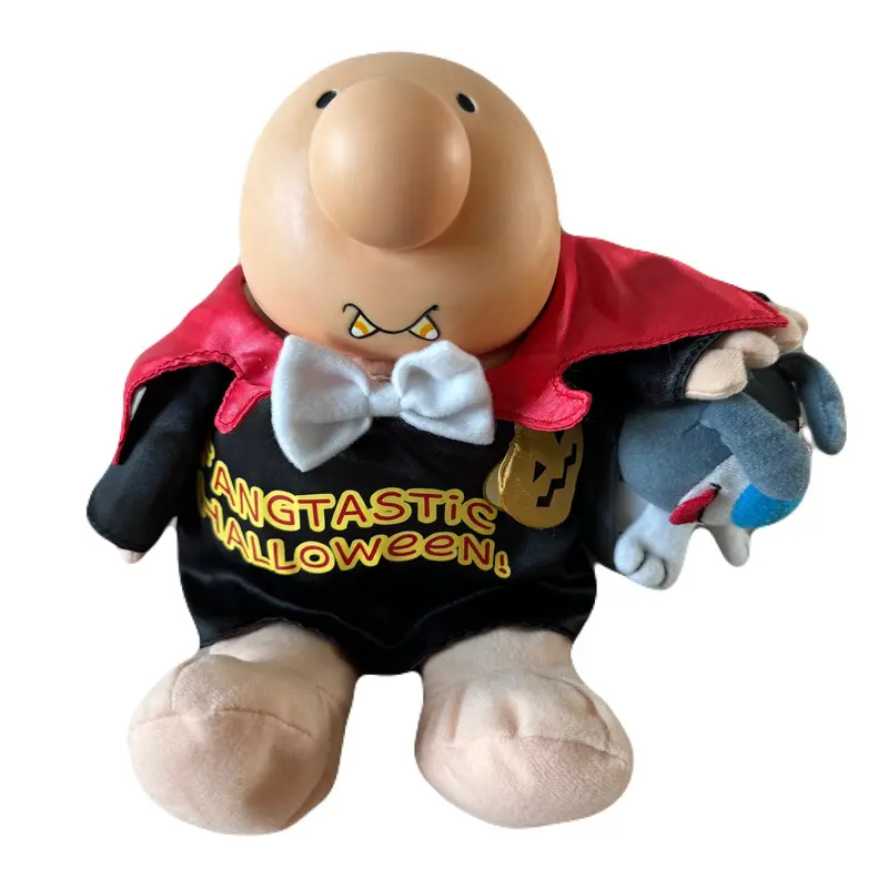 Ziggy Dracula Halloween Plush Toy – Vintage 10" Rag Doll With Fuzz Dog Costume (2005) 1