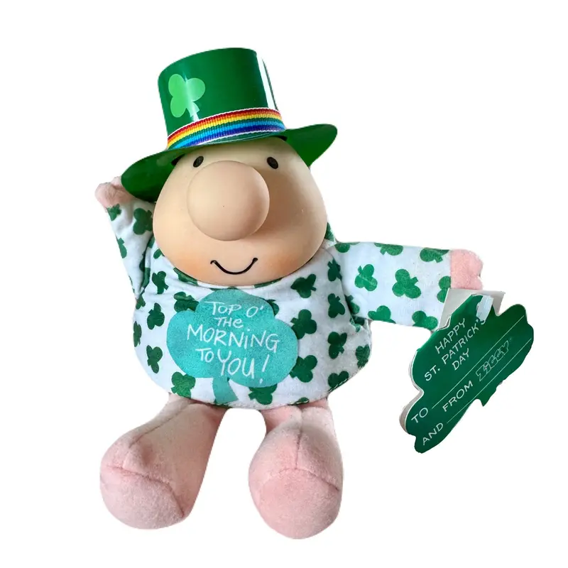 Ziggy St. Patrick’S Day Plush Doll – Vintage Leprechaun Collectible With Green Hat & Clover (1994) 1